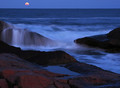 Moonrise from Newton Rocks