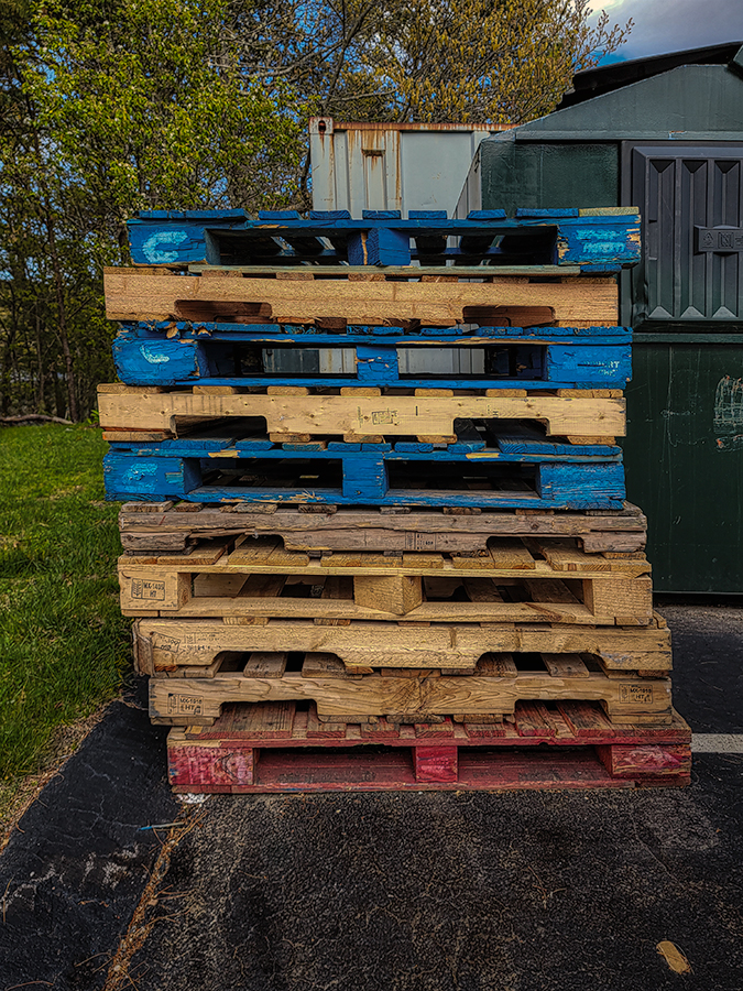 Pallets Behind the Greengrocer's