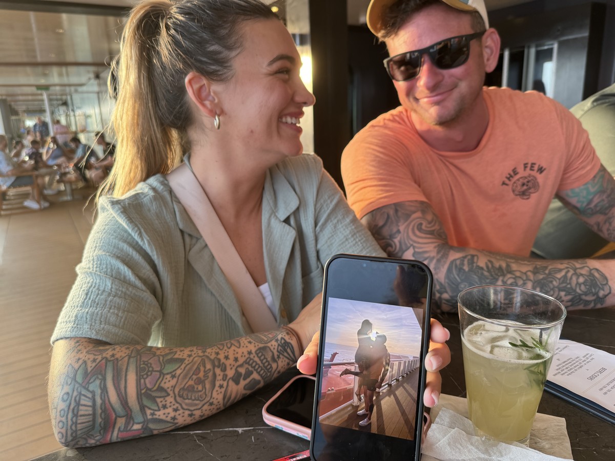 I took cellphone photos for a Newlywed Couple
