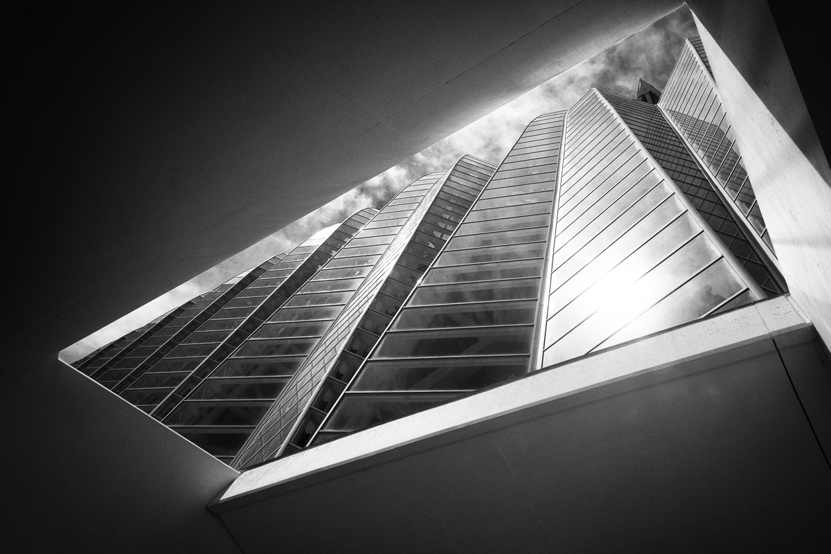 A wall of glass