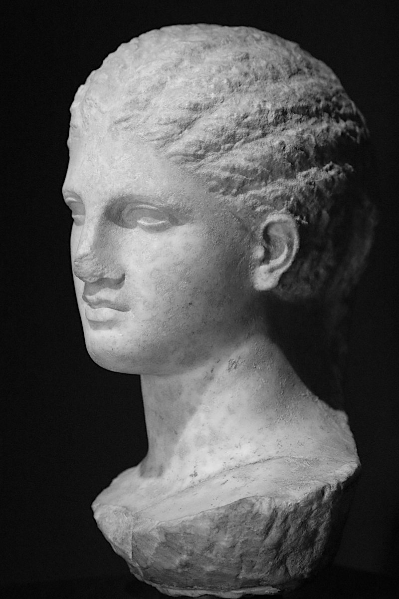 Head of a Woman from a Funerary Monument (about 320 BC)