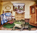 Bullfrog wakes up on Movie Set.  Good morning!