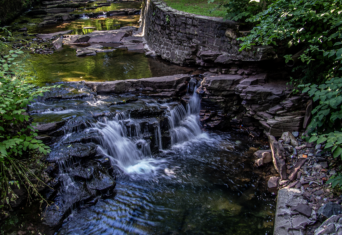 water on the rocks