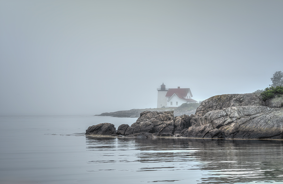 Misty Shoals On The Sea