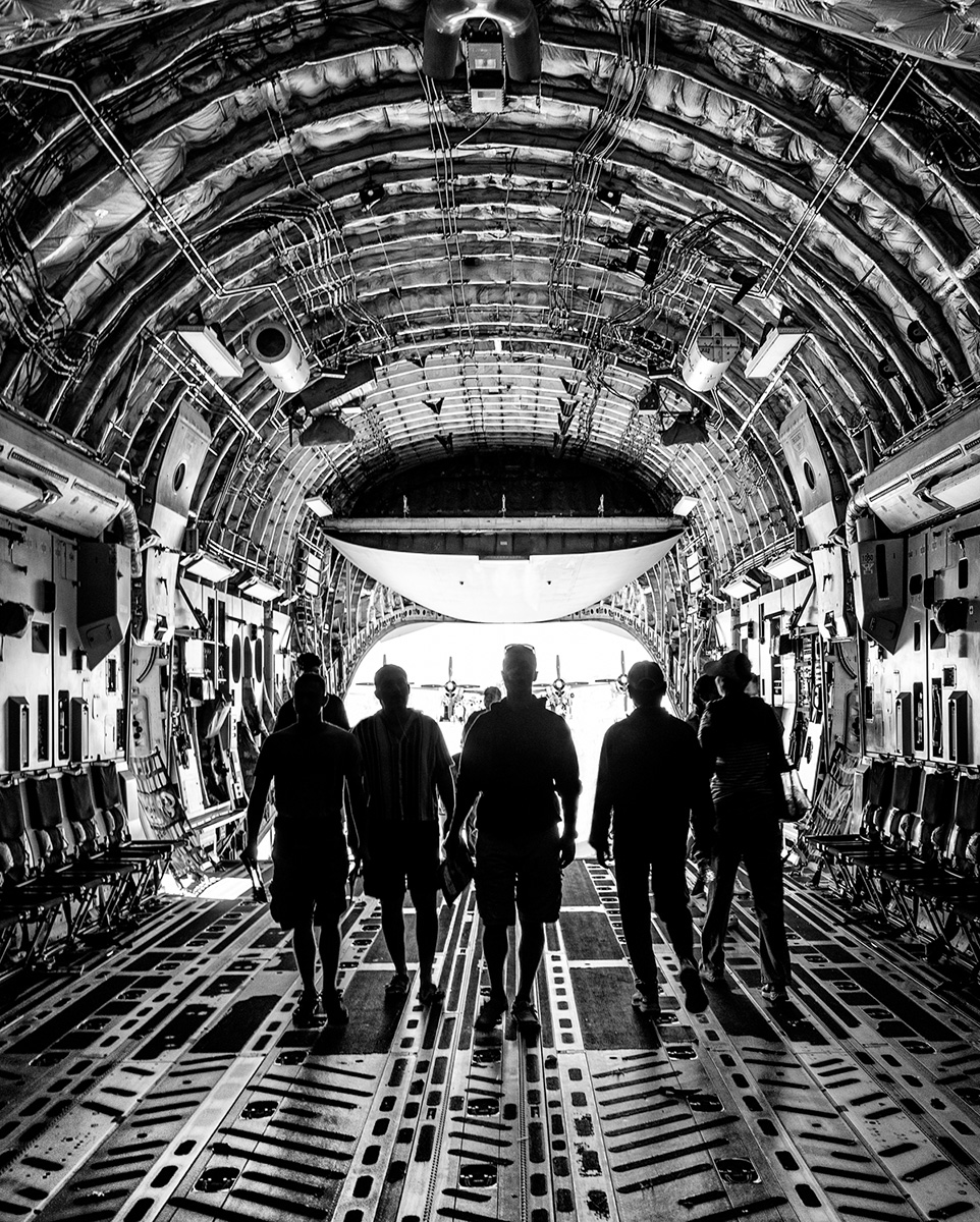 Floor and ceiling of C-17 