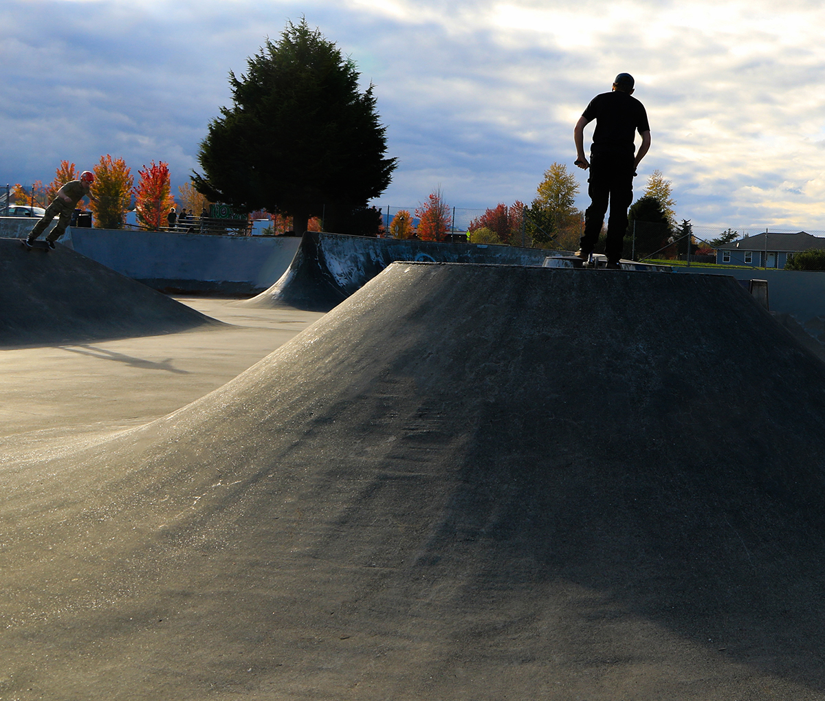 Skate Park Silhouettes 