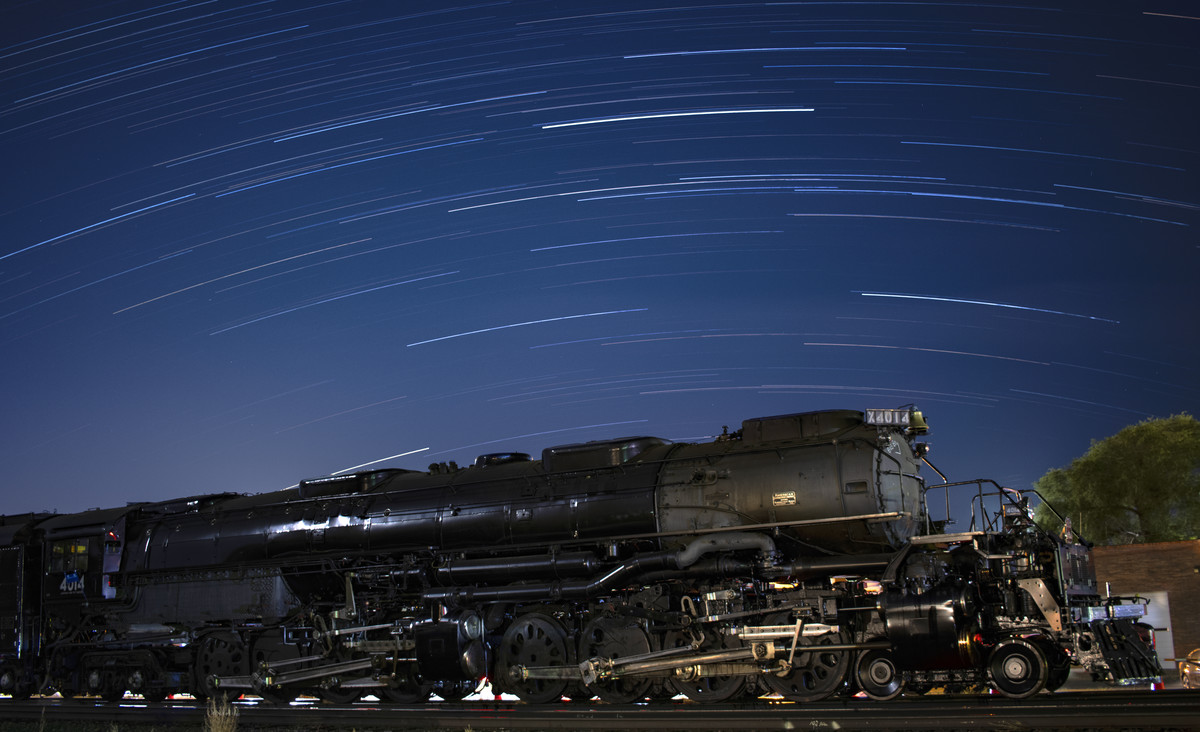 Steam Engine & Star Trails