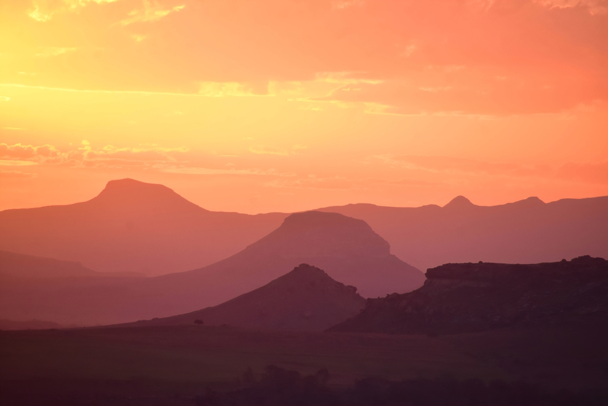 Evening in the mountains