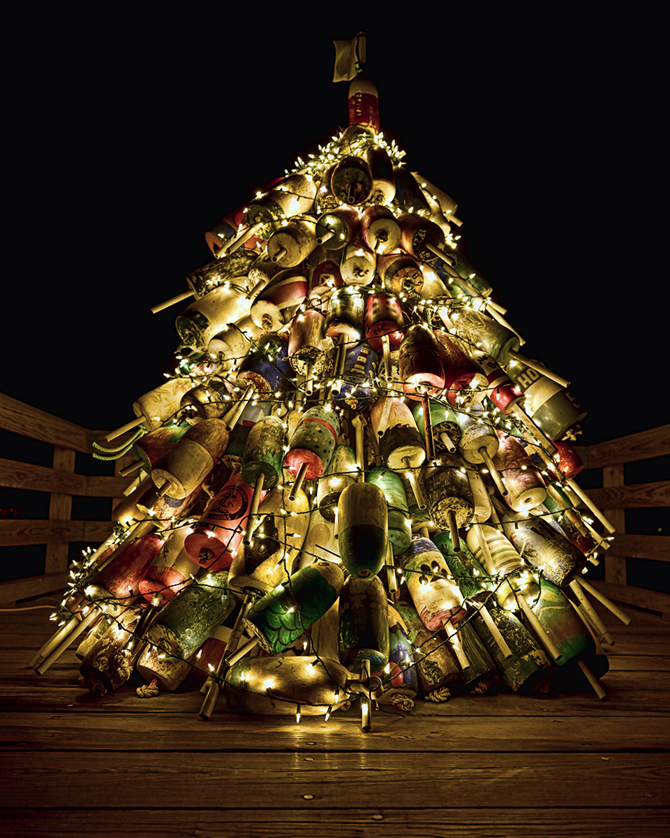 wells Maine buoy tree