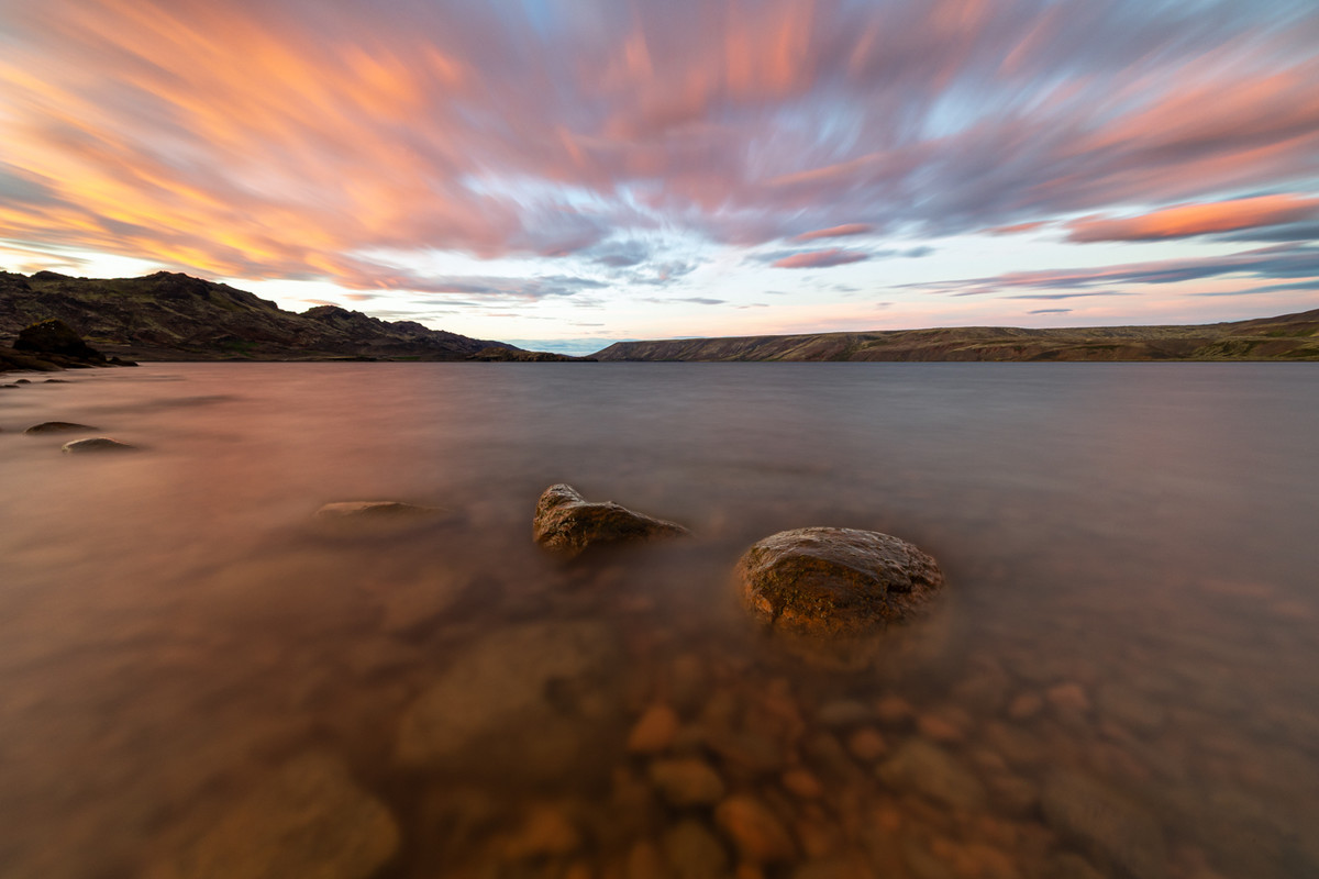 Evening Glow Over the Lake