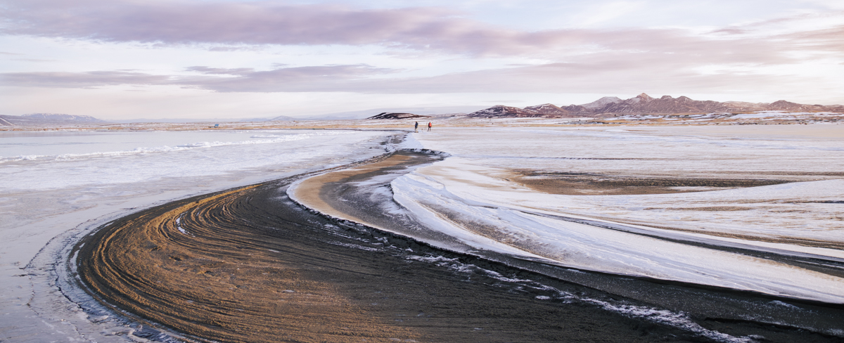 At the edge of the ice