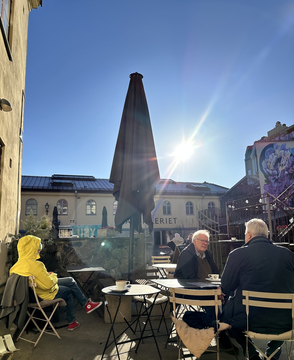 Swedish Fika outside in February