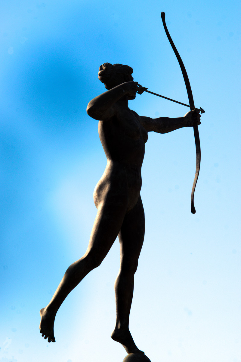 A sculpture in the park by the Guadalquivir river