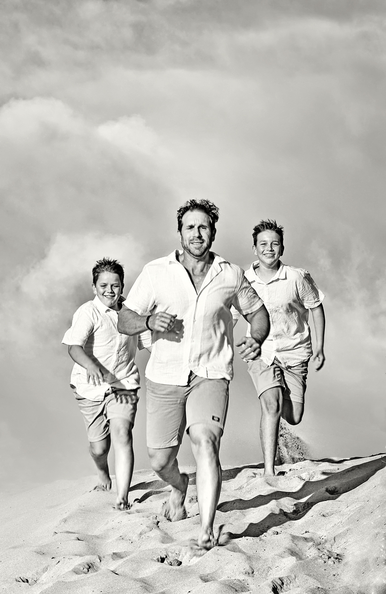 Father and sons