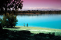 The reservoir called Pantano de Cubillas, near Granada