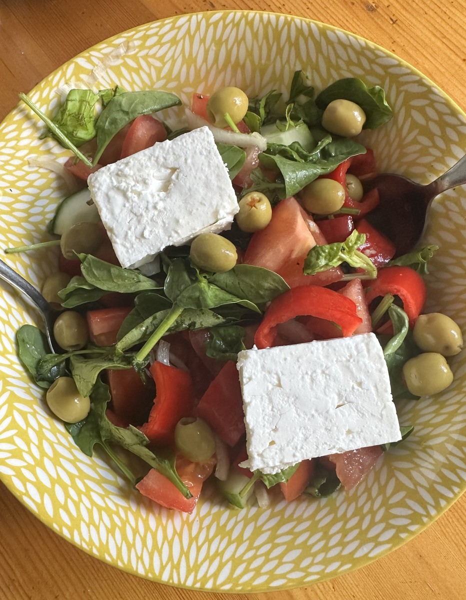 Greek salad at the Market