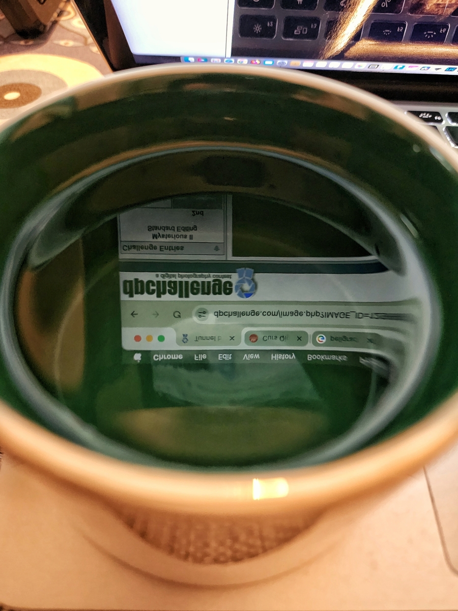 a cup of water