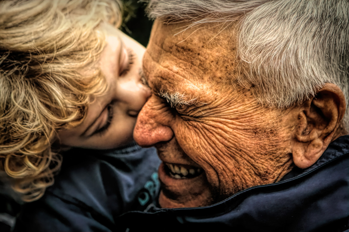 A Kiss for Grandpa