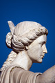 Head of a sculpture in the Roman style