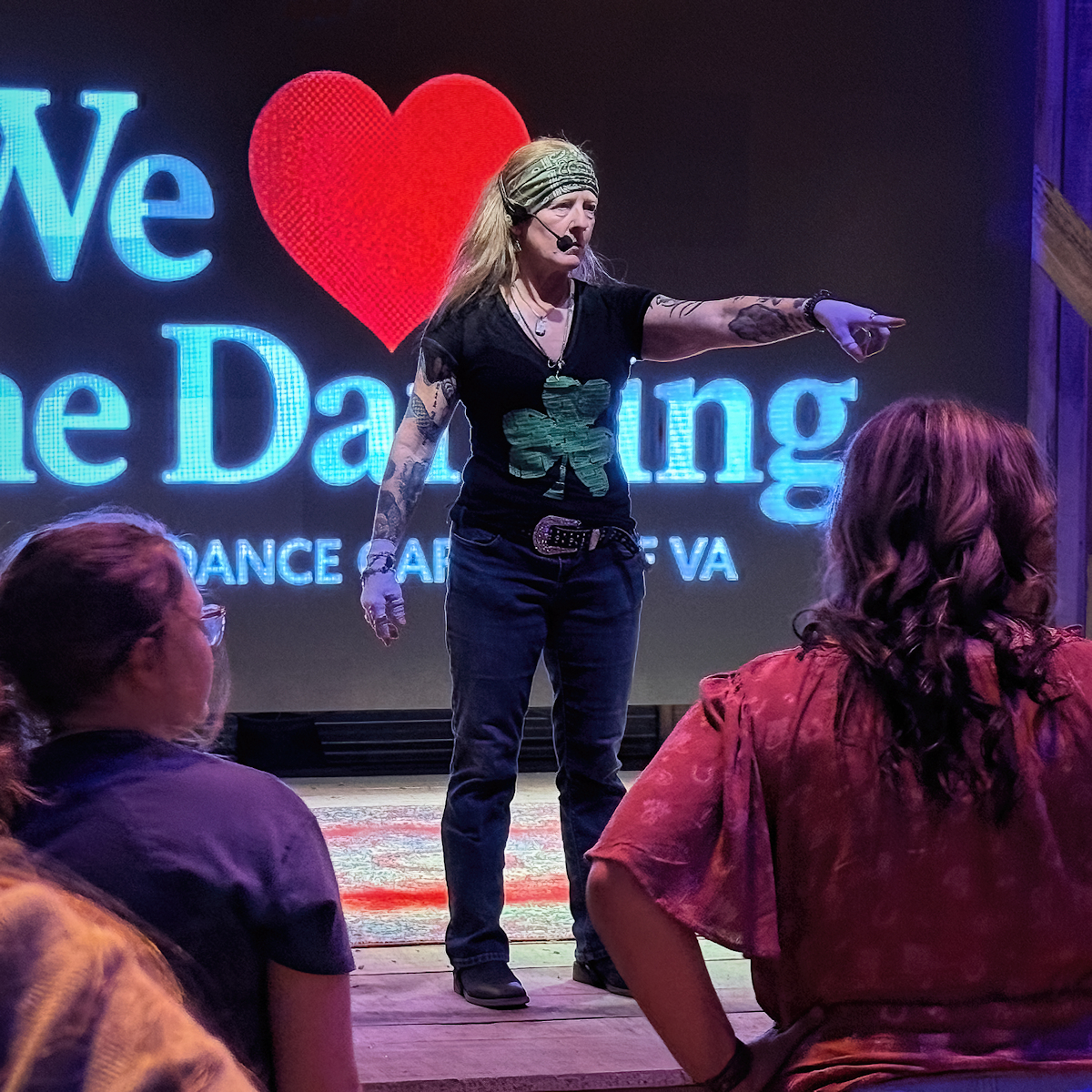 Dance Instructor with Attitude.  She's AWESOME!