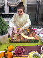 Ellie prepares the Christmas Eve charcuterie boards