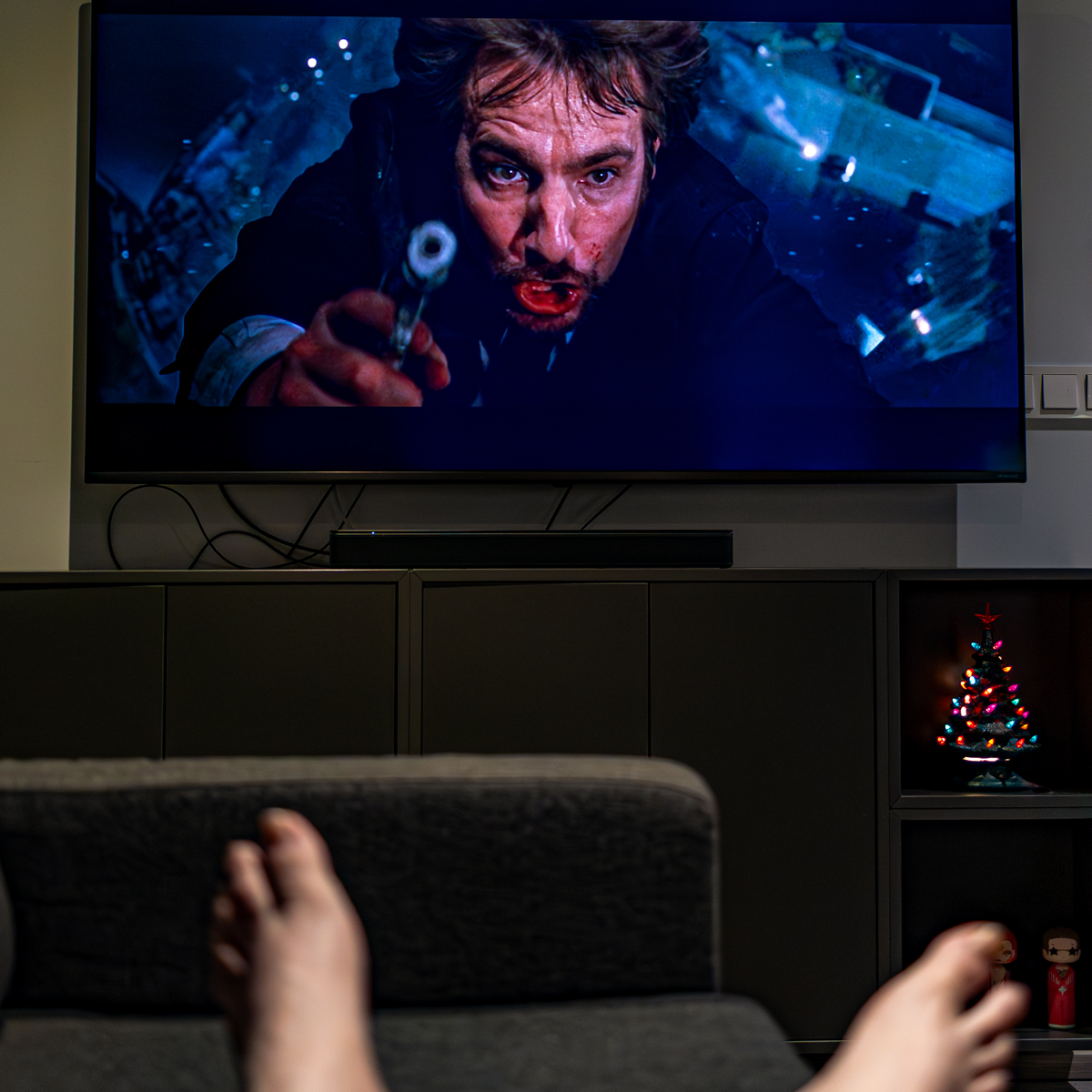 it's not christmas until Hans Gruber falls from Nakatomi Plaza