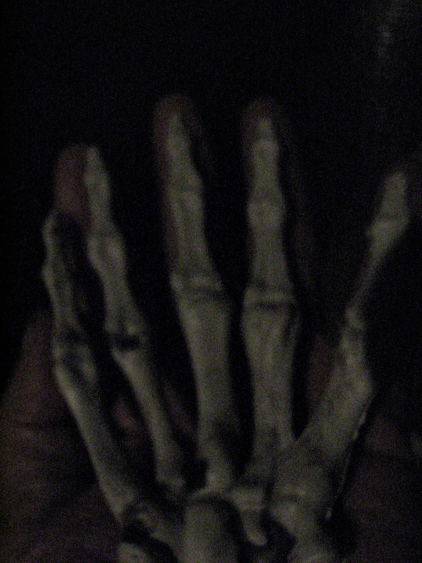 I hold your hand in mine, dear ...