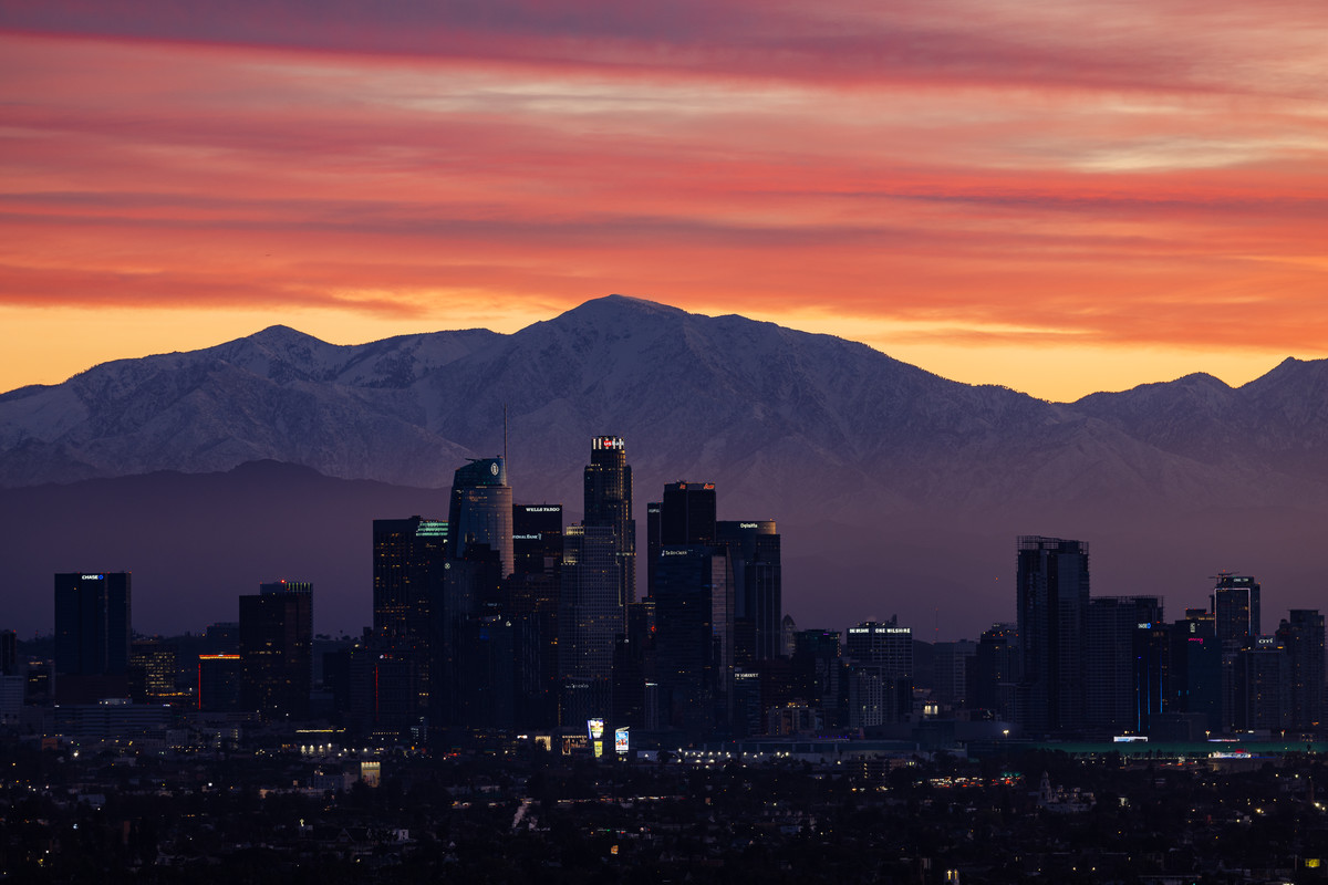 Snow and Los Angeles