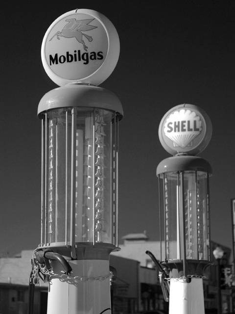 Mobil Gas and Shell