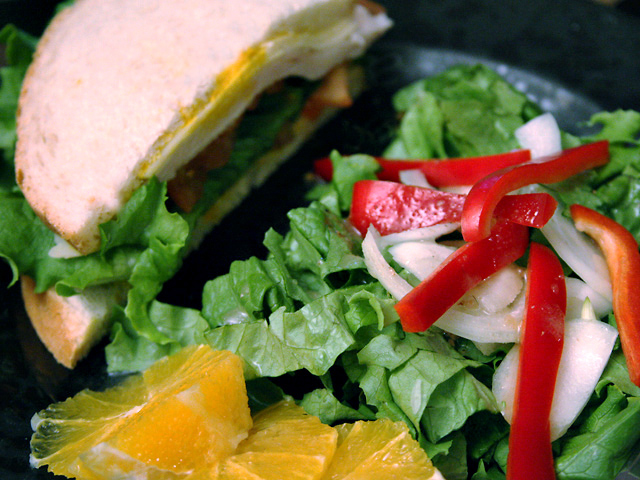 Salad and Sandwich