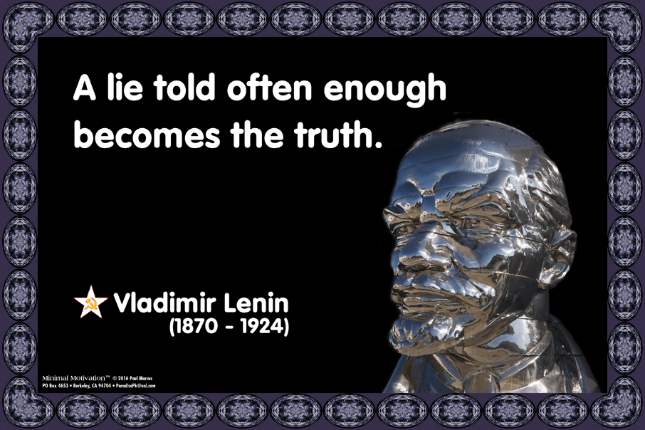 157 Vladimir Lenin on Lies