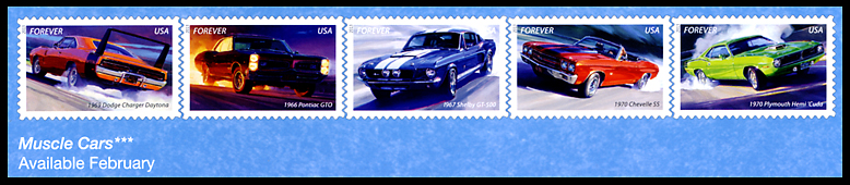 Muscle Car Stamps