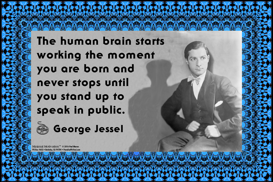 030 George Jessel on Brainpower