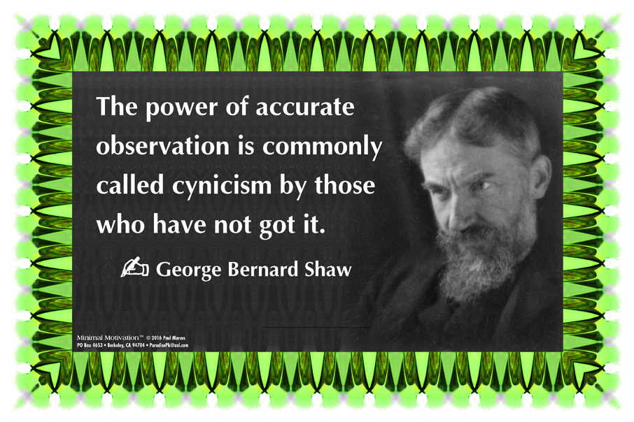 041 George Bernard Shaw on Cynicism