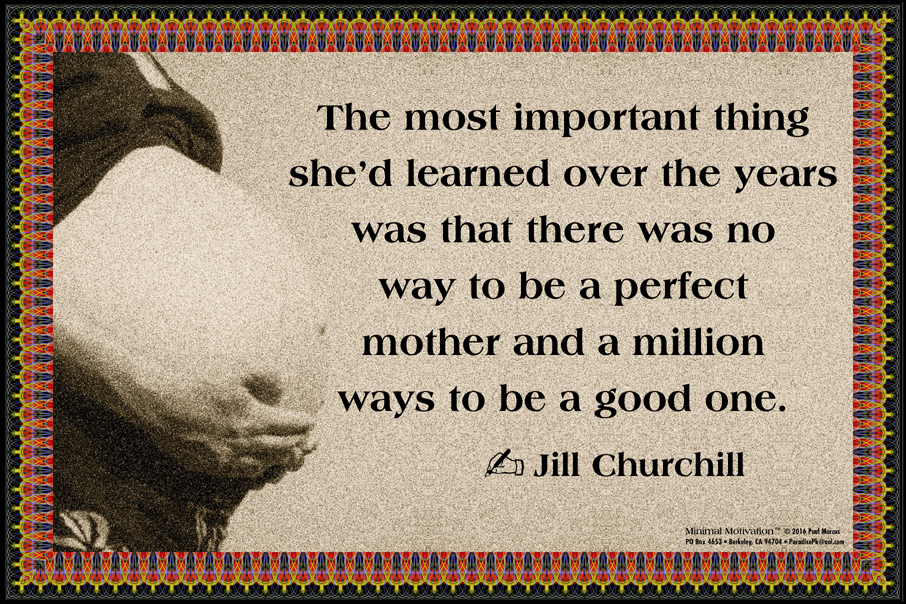 064 Jill Churchill on Motherhood