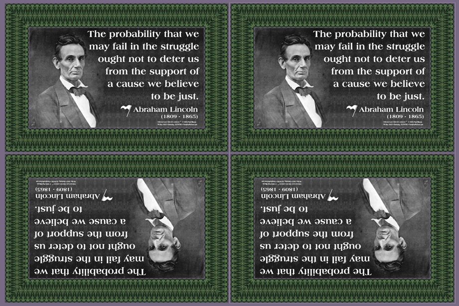 129 Abraham Lincoln on Perseverance (wallet print)