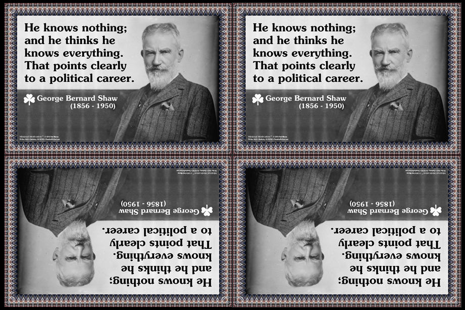 146 George Bernard Shaw on Politics (wallet print)