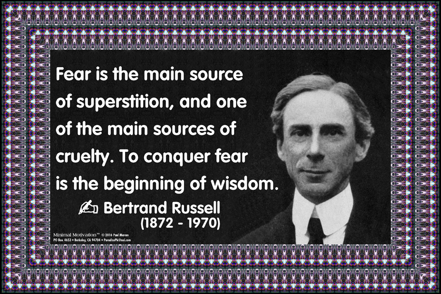 172 Bertrand Russell on Fear