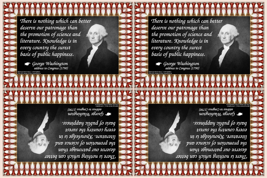 181 George Washington on Public Education (wallet print)