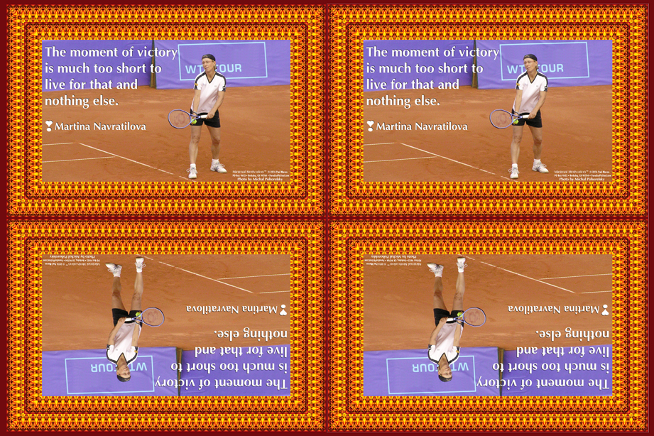 187 Martina Navratilova on Priorities (wallet print)