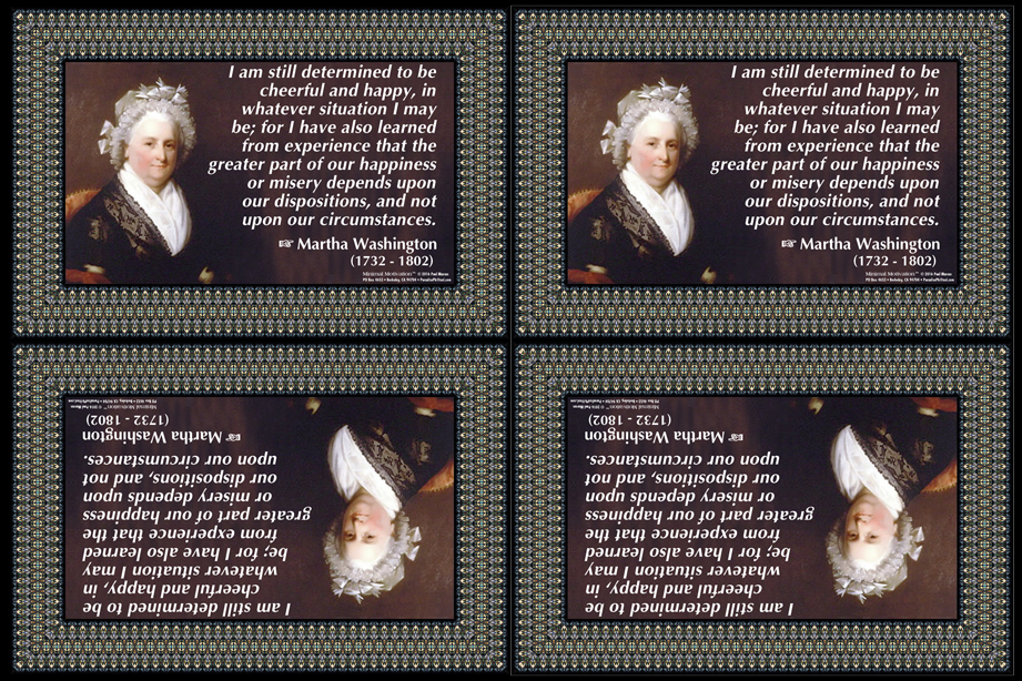 195 Martha Washington on Attitude (wallet print)