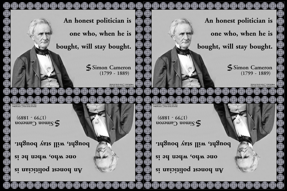 196 Simon Cameron on Politicians (wallet print)