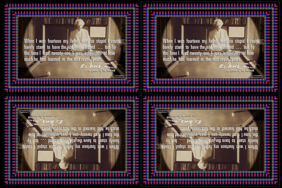045 Mark Twain on Adult Education (wallet print)