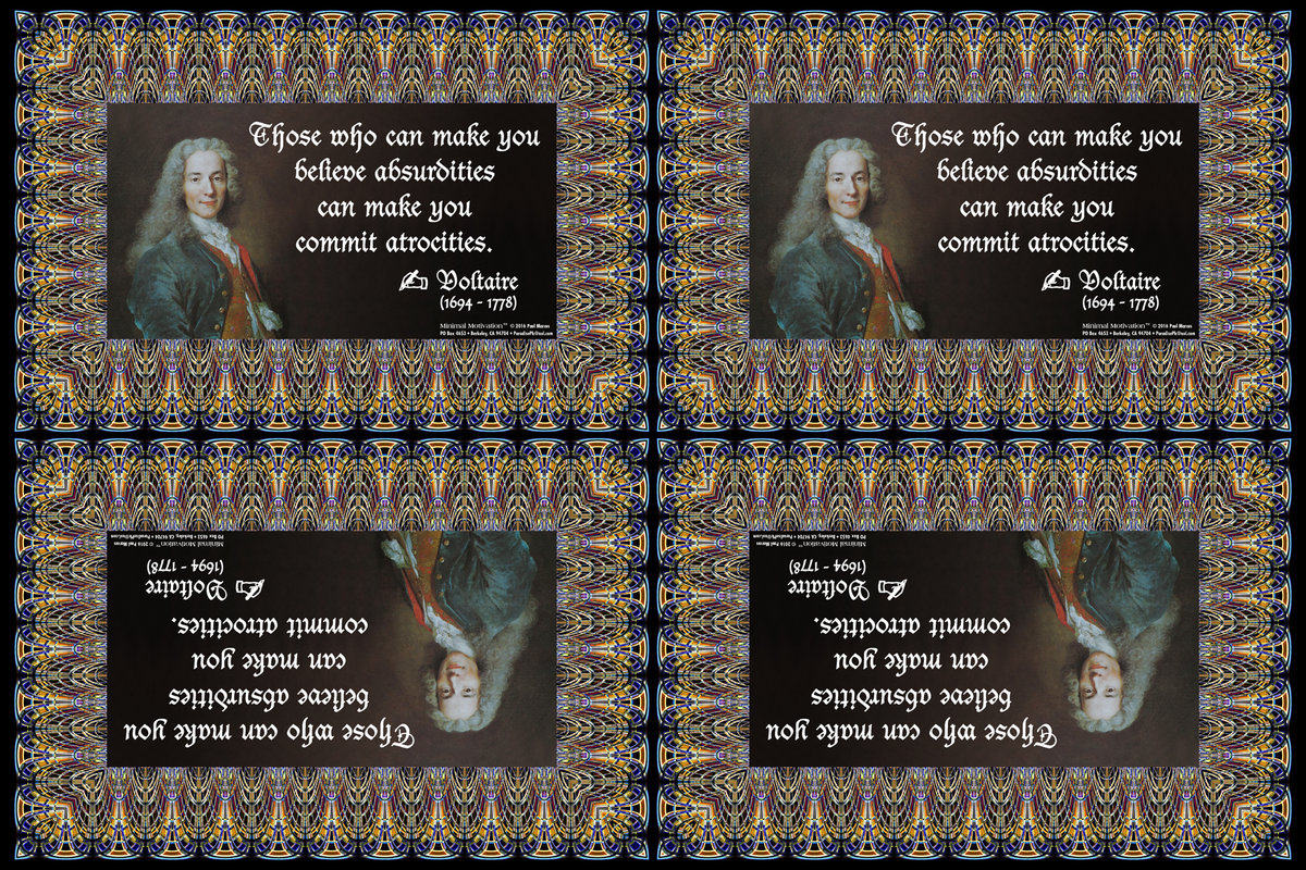046 Voltaire on Psychology (wallet print)