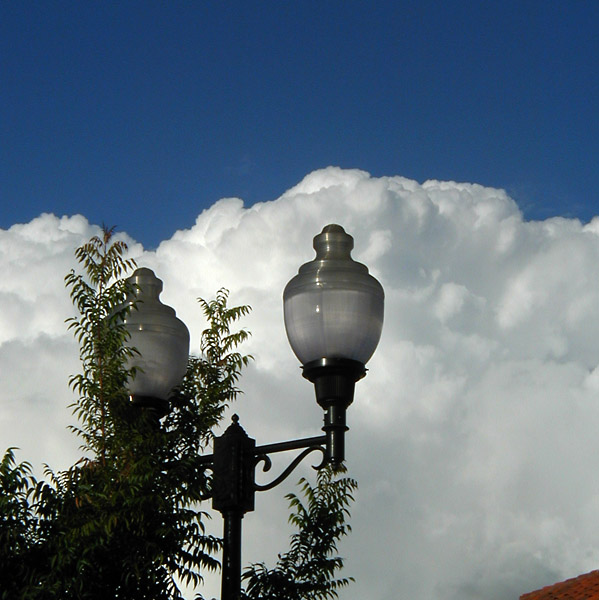 Clouds and Streetlamps