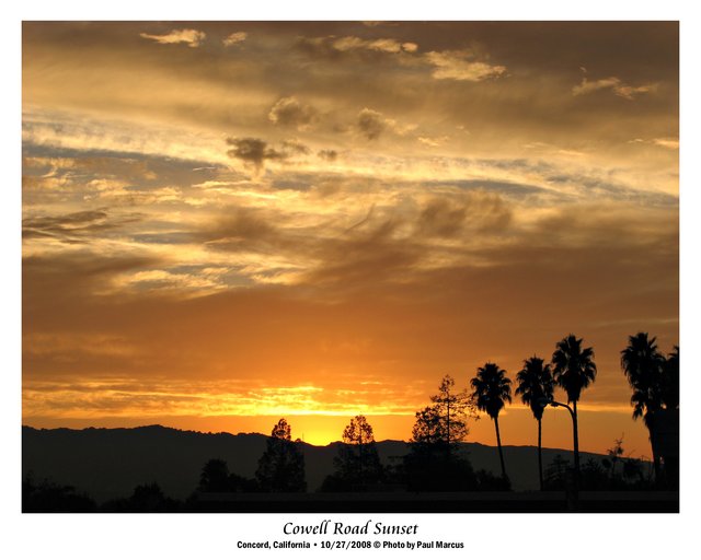 Cowell Road Sunset