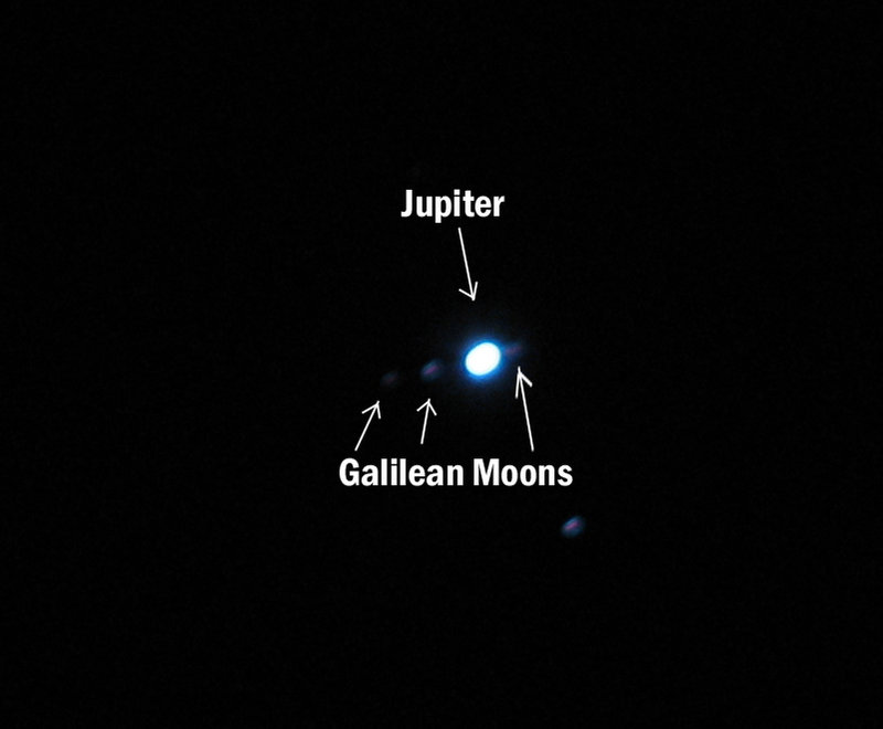 Jupiter and Three Moons