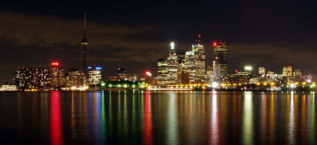 Toronto at night