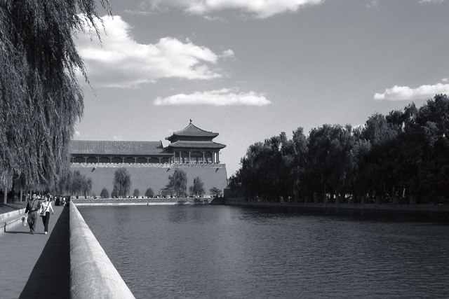 Forbidden City - Southwest Tower (b&w)