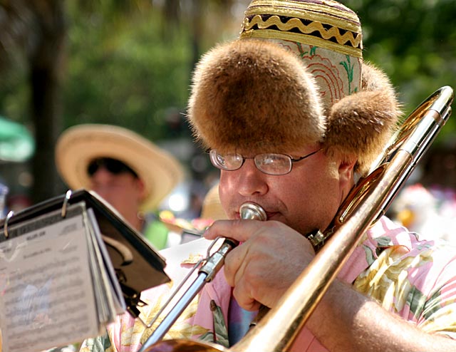Fez Wearing Trombone